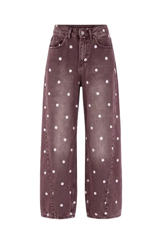 Jeans a vita alta - Multicolore