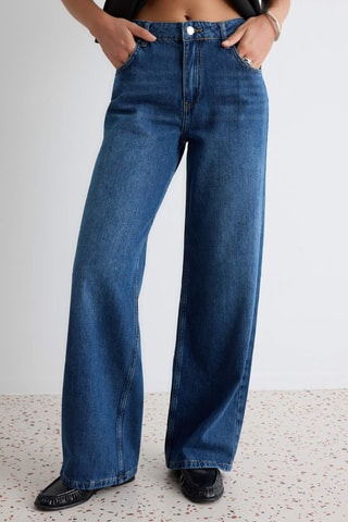 Jeans wide legs - Blu scuro