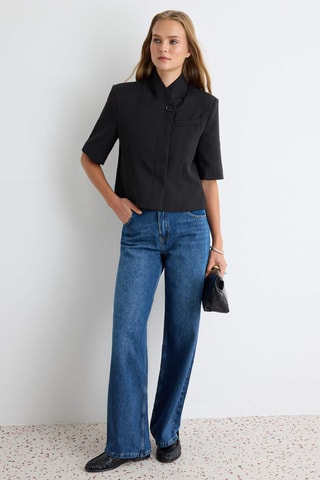 Jeans wide legs - Blu scuro