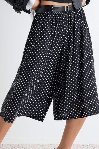 Pantaloni capri - Nero e bianco