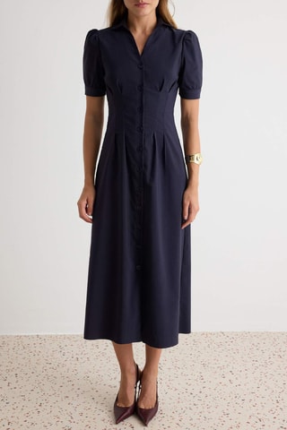Vestido camisero - Azul marino