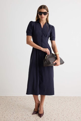 Vestido camisero - Azul marino