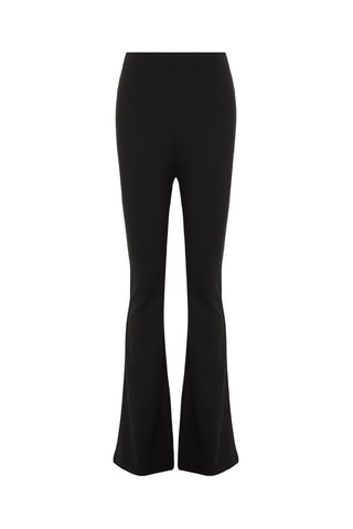 Pantaloni flare a vita alta - Nero