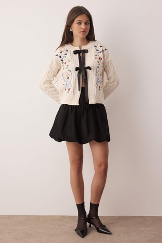 Gilet - Blanc et multicolore