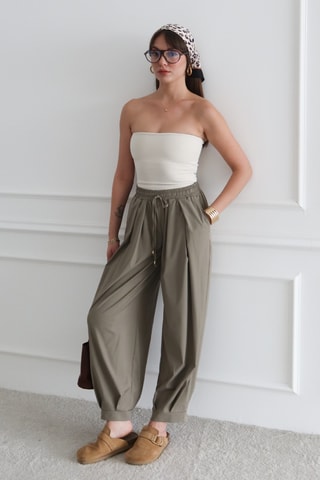 Pantaloni alla turca - Kaki