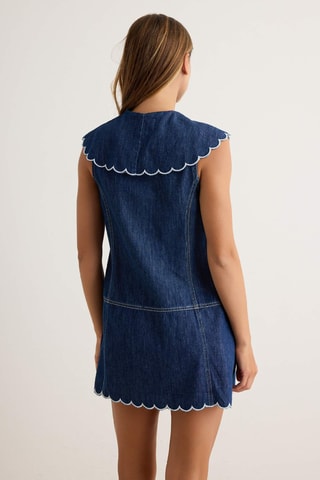 Robe courte sans manches - Bleu