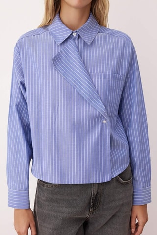 Chemisier oversize - Bleu