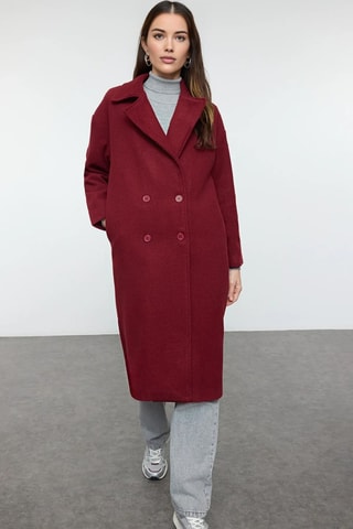 Abrigo oversize - Burdeos