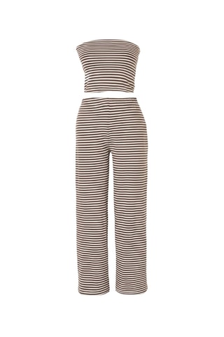 Top y pantalón - Marrón