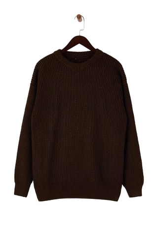 Pull oversize - Marron