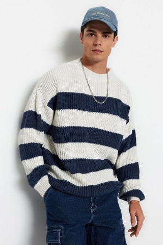 Pull oversize - Bleu