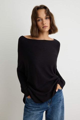 Maglia oversize - Nero
