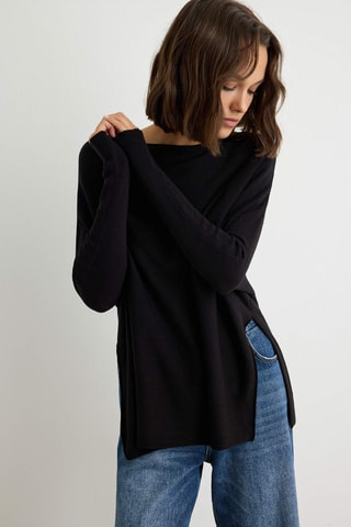 Maglia oversize - Nero