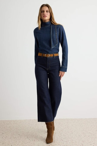Jeans wide legs - Blu scuro