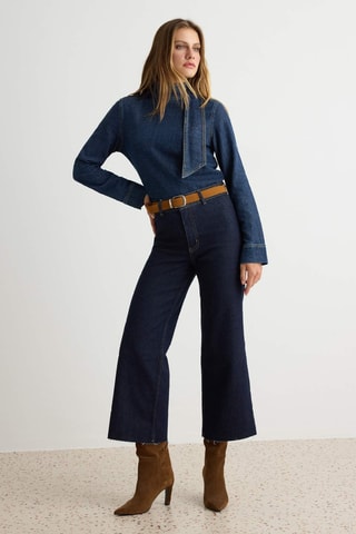 Jeans wide legs - Blu scuro