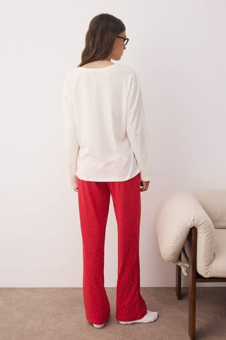 Pijama - Blanco, rojo y rosa