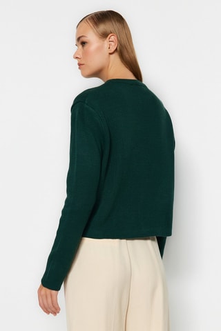 Cardigan regular - Verde