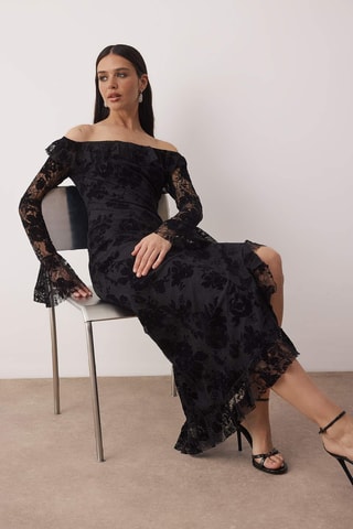 Vestido largo - Negro
