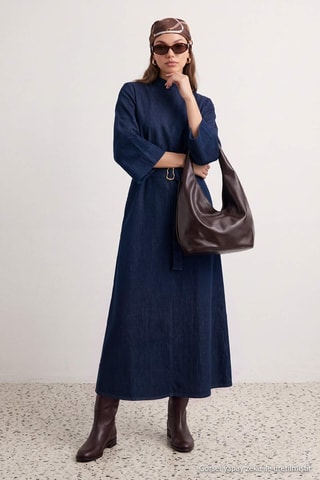 Vestido largo - Azul oscuro