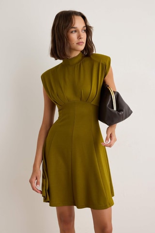 Vestido corto - Verde oscuro