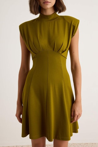 Vestido corto - Verde oscuro