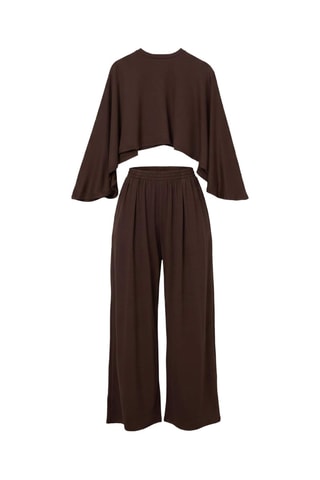 Top y pantalón - Marrón