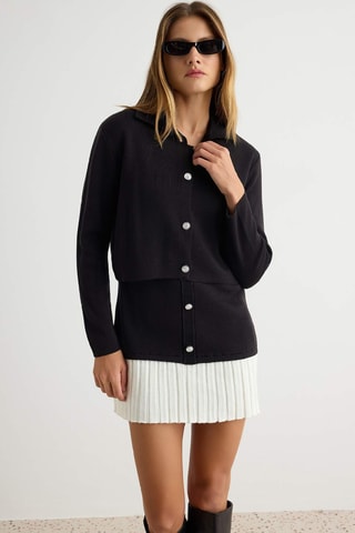 Vestido corto - Negro