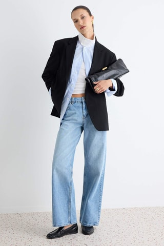 Jeans wide legs - Blu