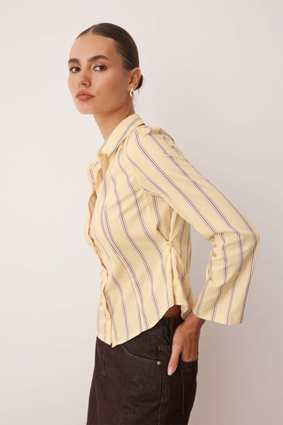 Camisa - Amarillo y violeta