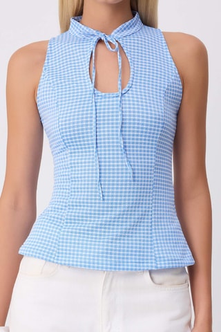 Blusa sin mangas - Azul claro
