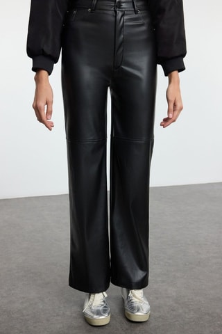 Pantalón recto - Negro