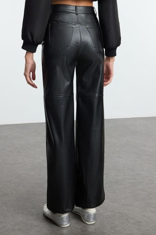 Pantalón recto - Negro