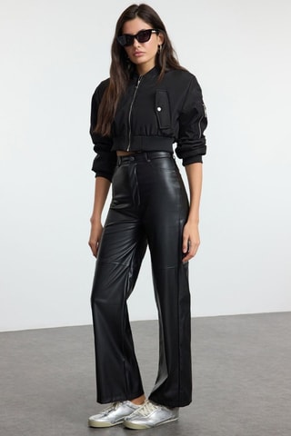 Pantalón recto - Negro