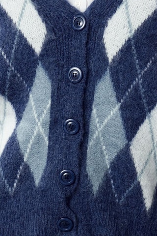 Gilet - Blanc, bleu et gris