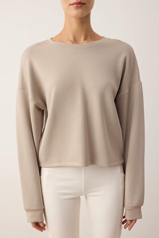 Felpa - Taupe - Grigio