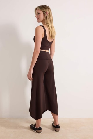 Pantaloni sportivi asimmetrici - Marrone