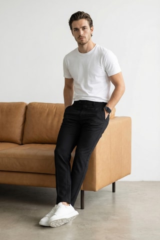 Pantalon slim - Noir