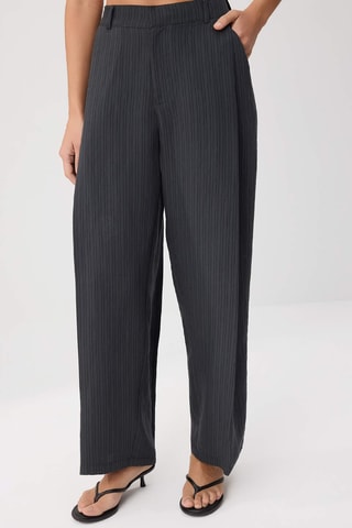 Pantalón wide leg. - Negro