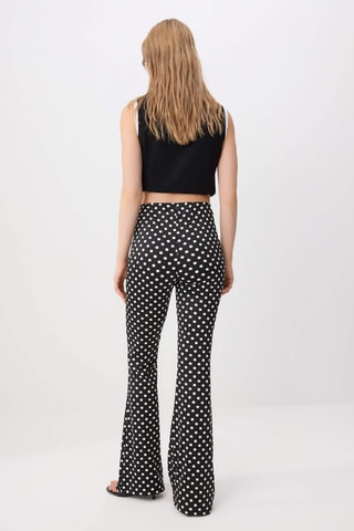 Pantaloni flare - Nero