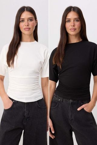2 camisetas - Negro