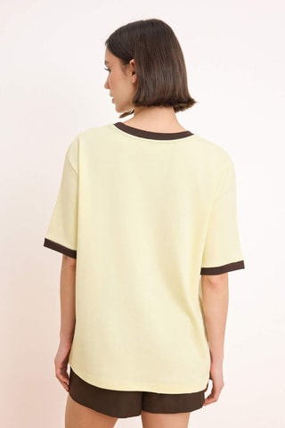 Camiseta oversize - Amarillo claro