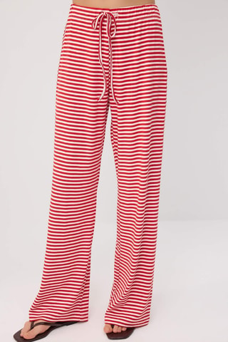 Pantaloni wide legs - Rosso