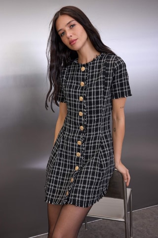 Vestido corto - Negro