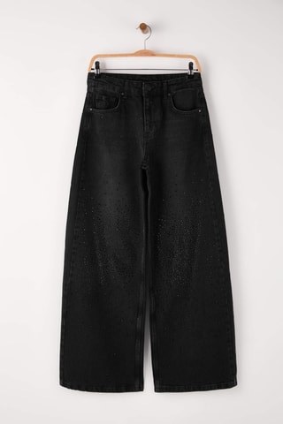 Jeans wide legs - Nero