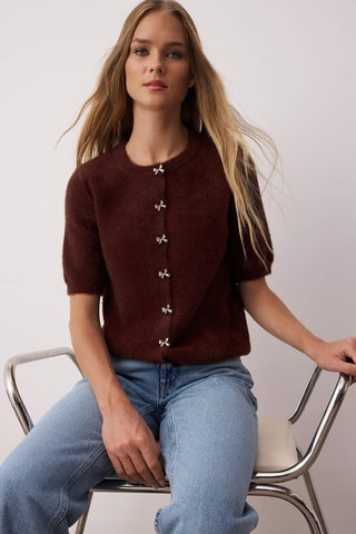 Cardigan - Marrone