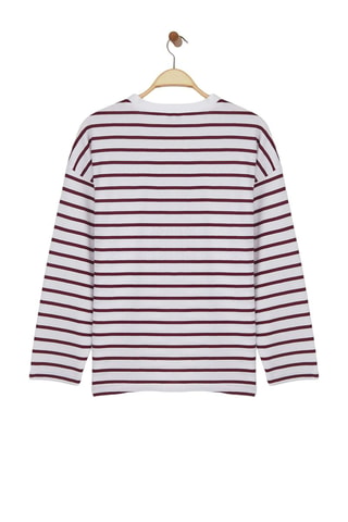 Camiseta de rayas - Blanco