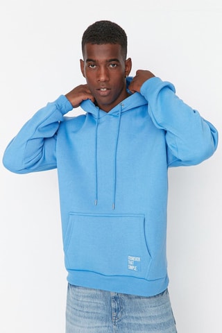 Sweat à capuche - Bleu