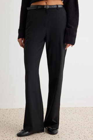 Pantaloni straight - Nero