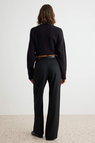 Pantaloni straight - Nero