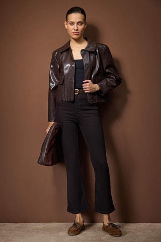 Jeans flare - Marrone